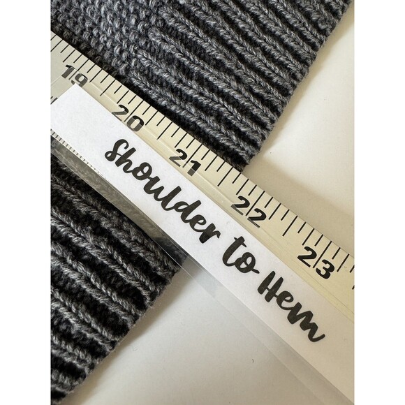 Free People Womens Small Gray Textured Knit Moto Sweater Jacket Cotton Zip Up - Picture 13 of 16